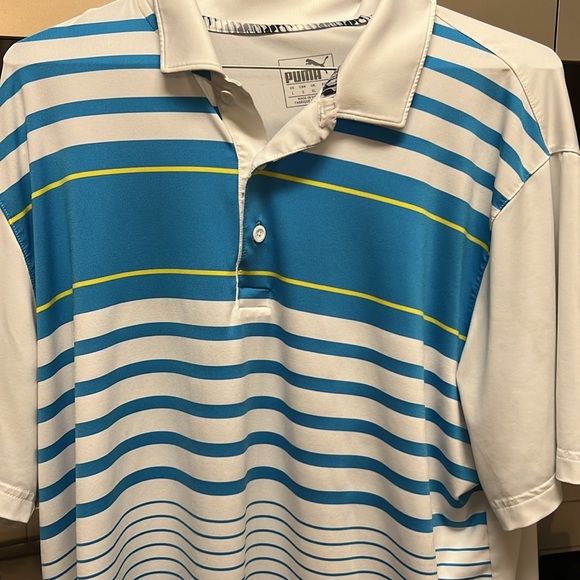 Two Puma Golf shirts. Both size large. Performance moisture wicking. - Picture 7 of 8